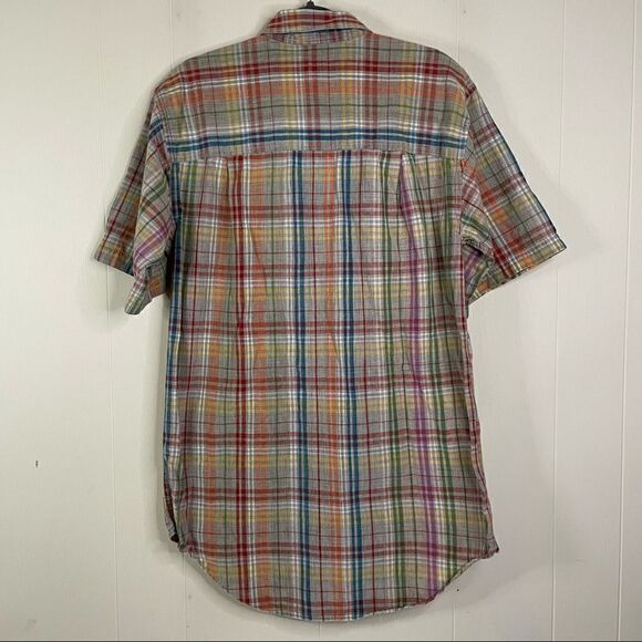 Vintage Colours by Alexander Julian Rainbow Plaid Button Down Shirt - Picture 3 of 4